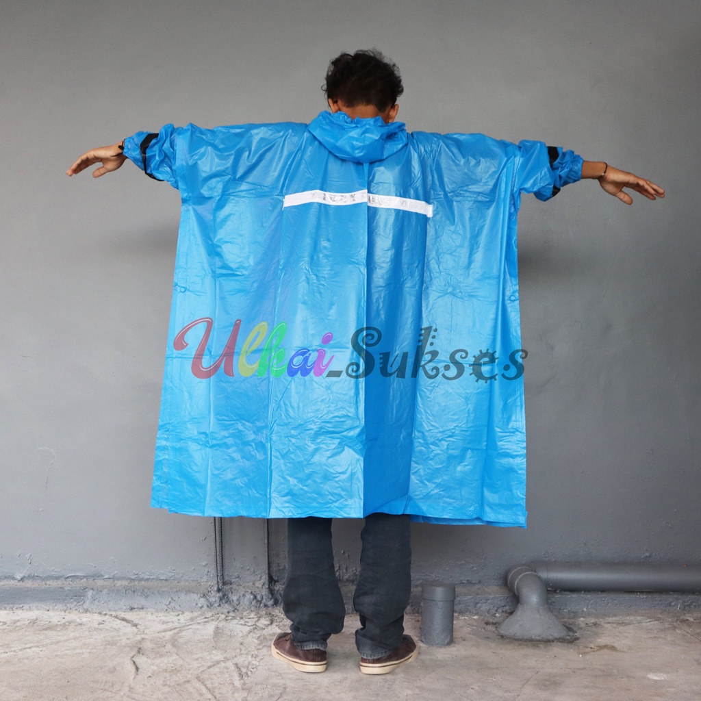 Ibex Raincoat Jas Hujan Motor Ponco Lengan Color - Poncho Dewasa Pria Wanita Murah Motif Batman