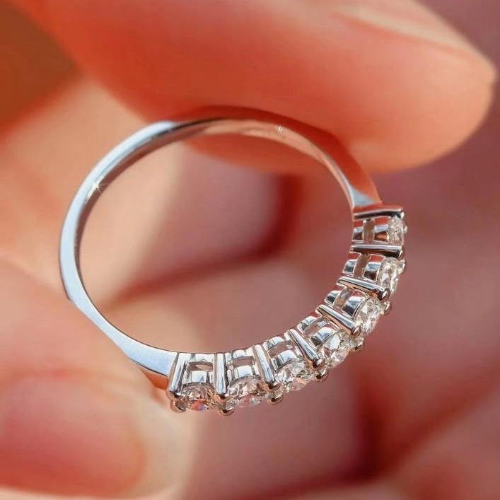 100% asli moissanite, bisa jual kembali toko emas lain⭐Moissanite⭐Invinitiy Jewelry⭐S925 Cincin Mois