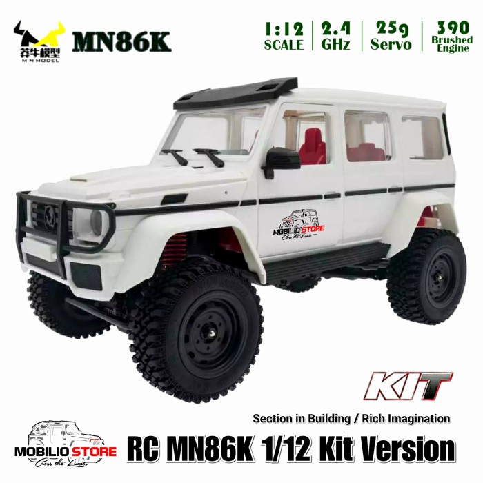 MN86K 1:12 Scale G500 4x4 Offroad DIY MN 86 Kit Version Remote Control