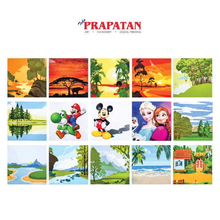 

Paint By Number 20x20cm With Wooden Frame RAM Collection - 20252 Mickey NANDAA