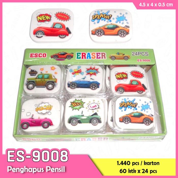 

penghapus pensil motif mobil antik isi 24 OLS76