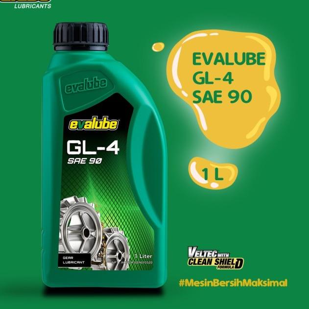 Oli Transmisi Manual & Gardan Evalube Gear GL-4 90 (1L)