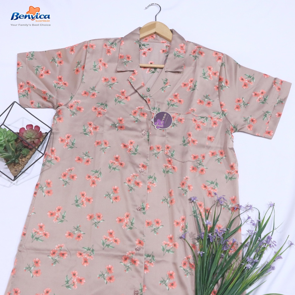 BAJU TIDUR DASTER SATIN MAXMARA TERES AL PREMIUM ADEM  BANYAK MOTIF KEKINIAN