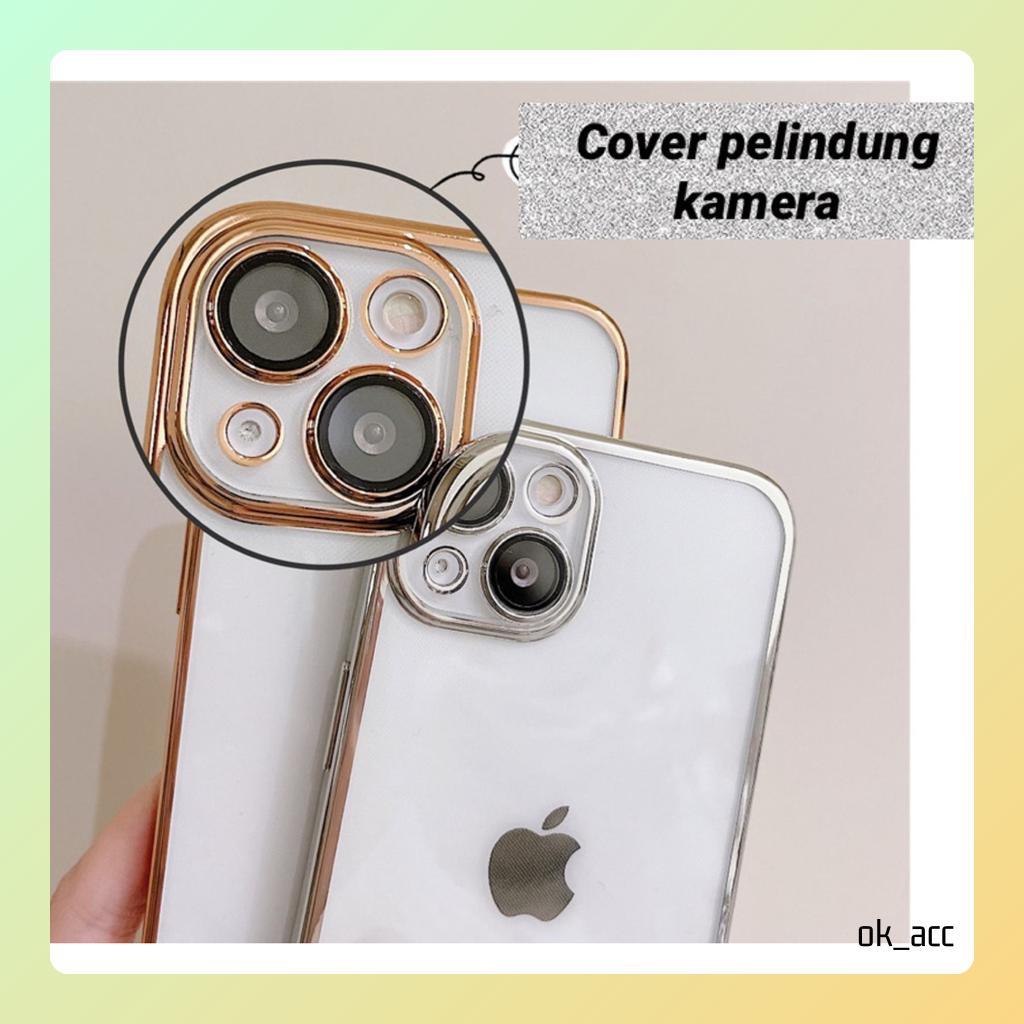 Case FJ06 Casing Pelindung Lensa Kecil Kamera for Iphone 7 8 7+ 8+ X Xs Xr Max 11 12 13 14 14+ Plus 14Plus Pro Max