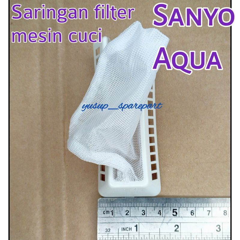 Filter Saringan Mesin Cuci Aqua 2 Tabung Penyaring Kotoran Air Mesin Cuci Aqua