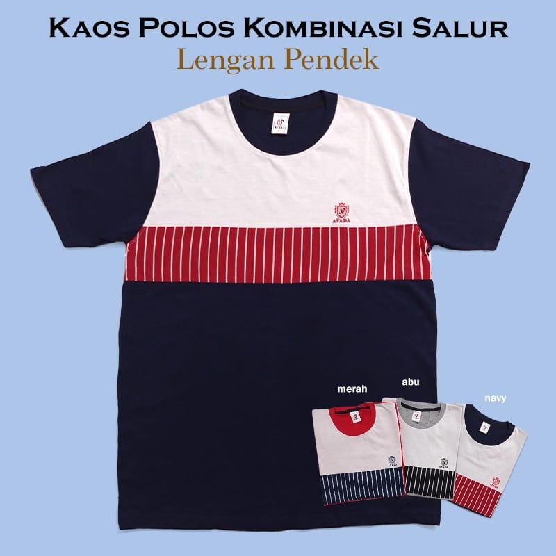 Noveli wear - Kaos kombinasi pocket lengan pendek | kaos polos distro kombinasi | kaos distro kombinasi L XL