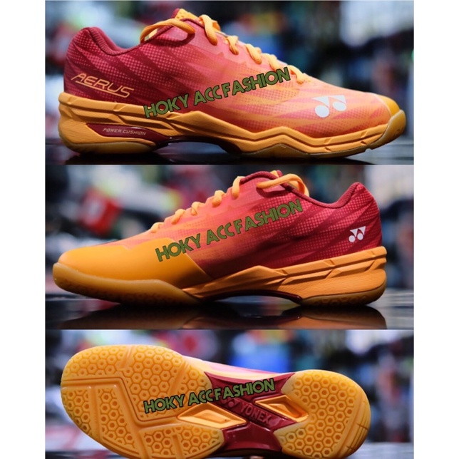 Sepatu Badminton Yonex Aerus X2 Men / Aerus x2 man Orange Red Original