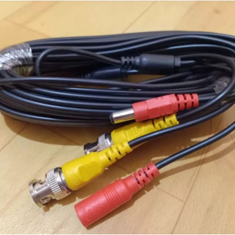 Kabel cctv siap pakai 20meter komplit sama jackonetor tgl pakai aja gan