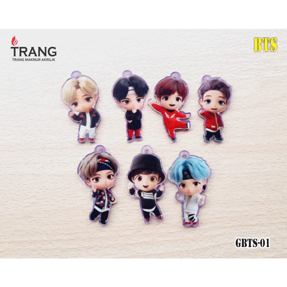 Gantungan Kunci Akrilik BTS Tiny Tan/Acrylic BTS Tiny Tan BTS 01