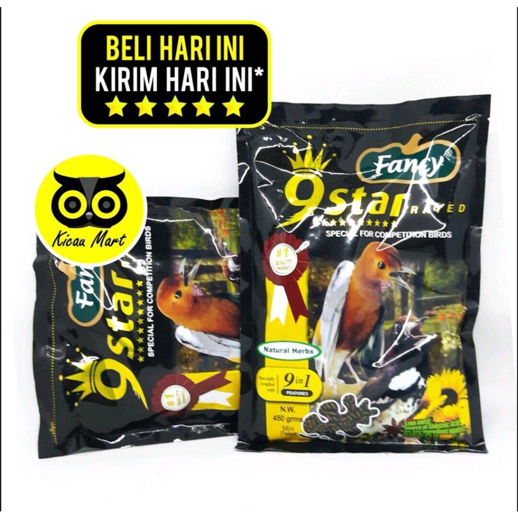 Fancy 9 star coklat kuning natural herbal fanci pancy