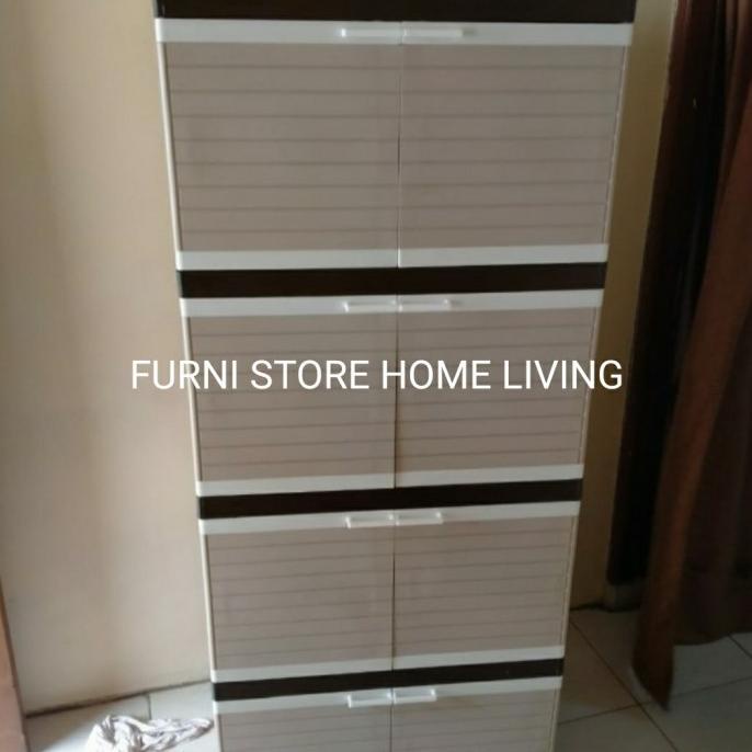 

Lemari Plastik Club 4 Susun BESAR JUMBO Tebal stock ready