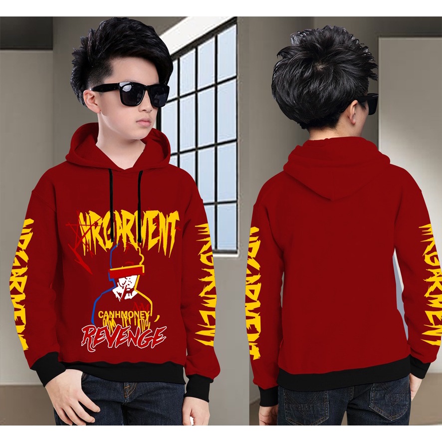 Hoodie Anak REVENGE  Anak Gaming Bahan Fleece Tebal /Jaket Anak Laki Laki/Jaket Anak Terbaru/4-11 Tahun