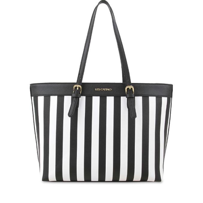 Tas Tote Les Catino Naval Tote Stripe 2 Cm