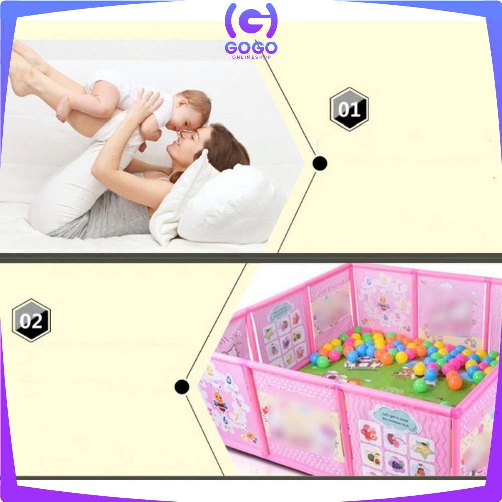 GOGO-M17 Pagar Bayi Play Fence A999-22 Karakter Pagar Mainan Anak / Pagar Pengaman Bayi / Baby Fence
