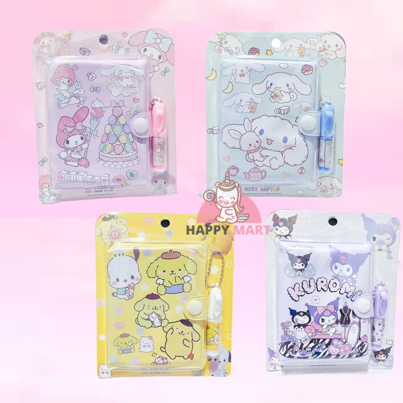 

mini note book Notes unicorn + pen / kuromi / cinnamoroll / pikachu / stella lou