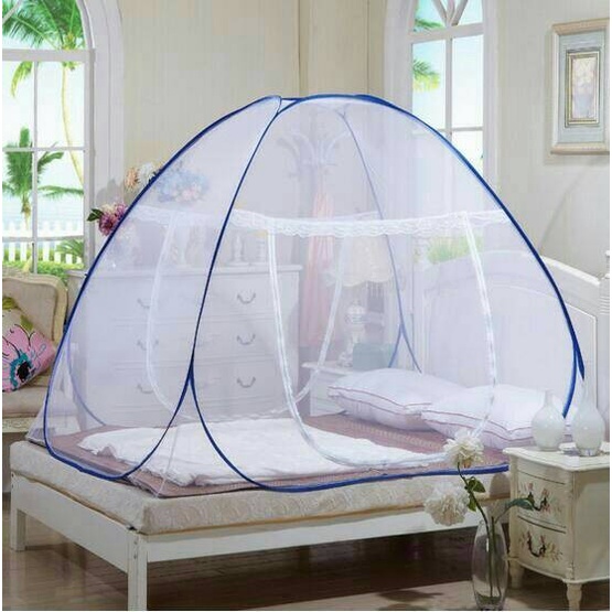 Kelambu Tempat Tidur Jaring Anti Nyamuk Kl76 160 X 200 Cm