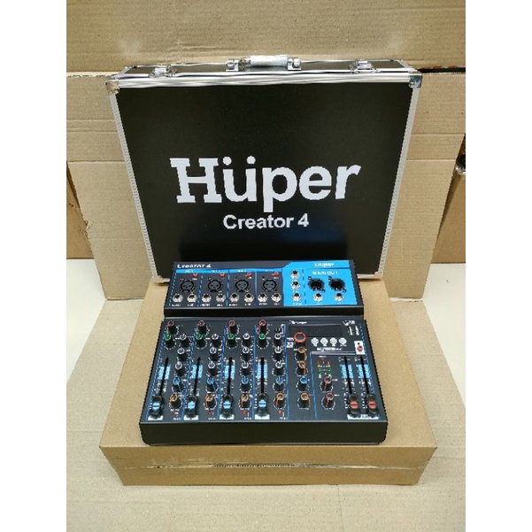 MIXER AUDIO HUPER CREATOR 4 4 CHANNEL USB BLUETOOTH ORIGINAL