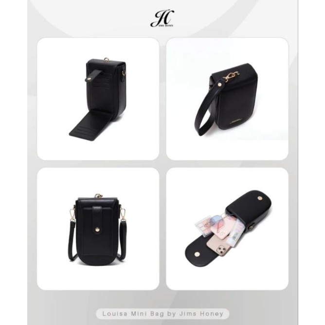 PROMO MINIBAG KEKINIAN JIMS HONEY JH LOUISA MINI BAG TAS POUCH HP KARTU KADO ULTAH ANNIVERSARY PACAR ISTRI CEWEK PEREMPUAN UNIK ELEGANT CANTIK MURAH FEMINIM