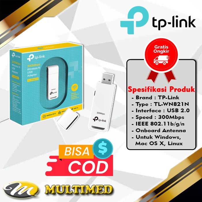 TP-LINK NANO USB WIFI TL-WN821N 300Mbps