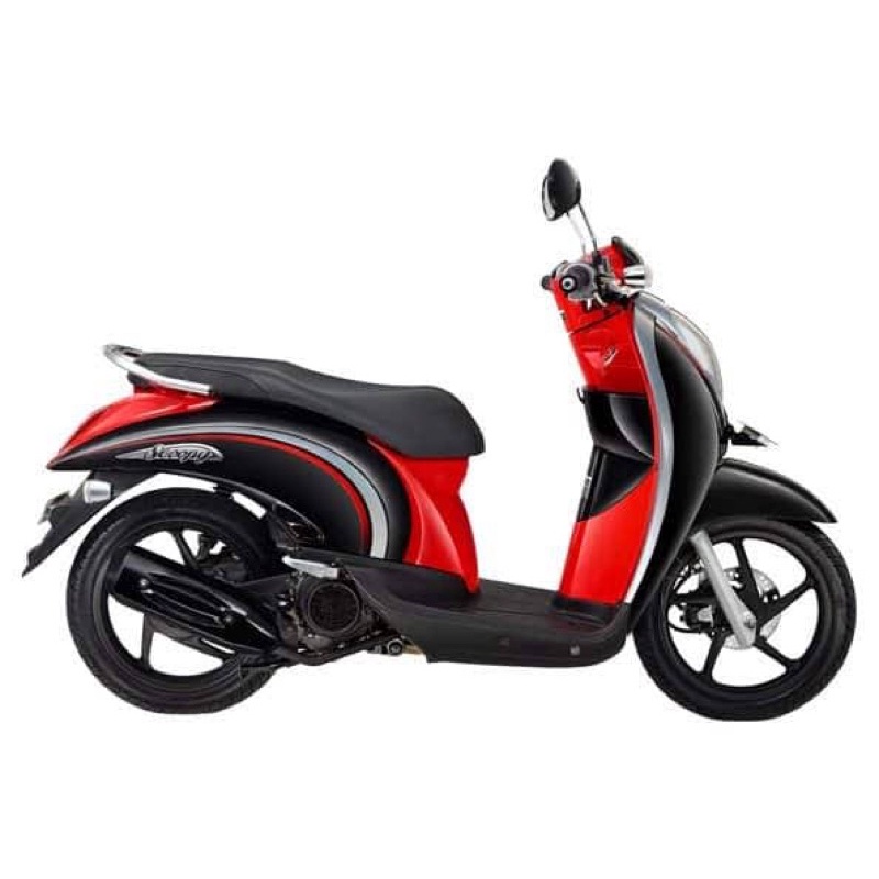 STIKER STRIPING SCOOPY CARBU 2012 HITAM MERAH