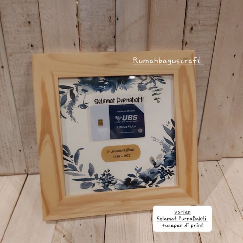 frame untuk logam mulia/kado/gift/bingkai foto