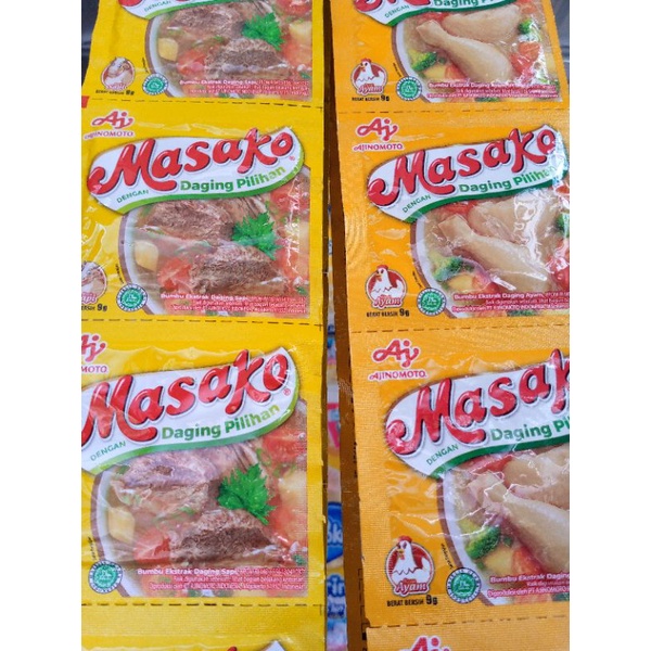 

Masako 9gr Rasa Sapi & Ayam