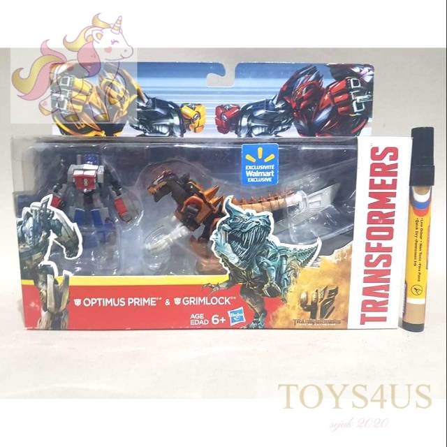 Toys4Us - Mainan action figure
Transformers
By hasbro
Optimus prime with dino bot grimlock