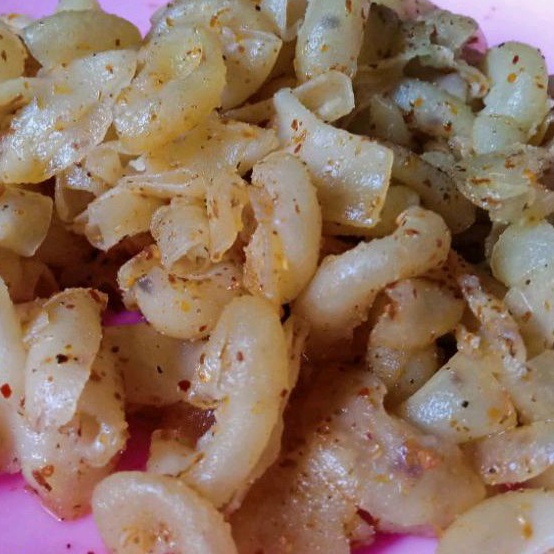 

makaroni basah cikruh daun jeruk