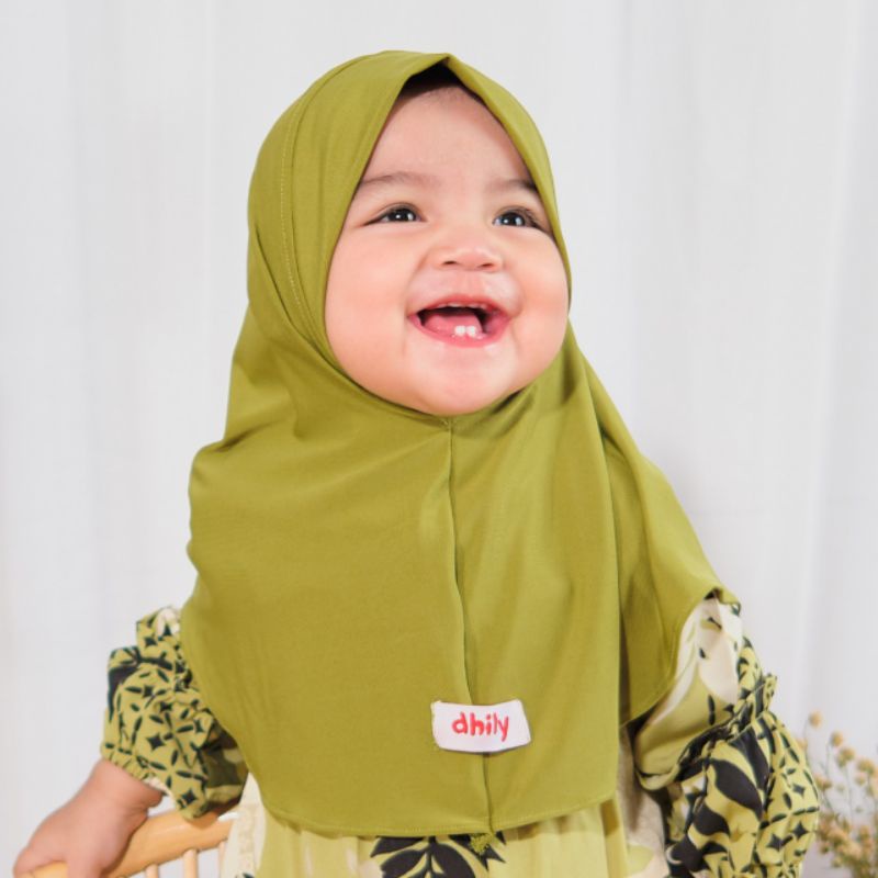 DHILY Hijab Basic baby kids 0-4 Tahun, Jilbab bayi, jilbab anak, jilbab baby kids