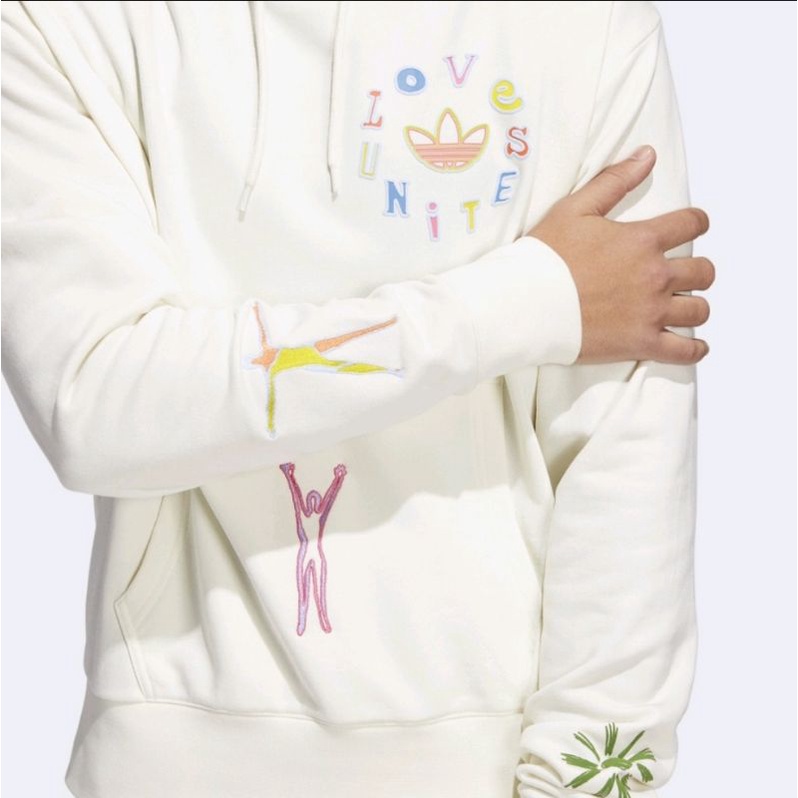 adidas hoodie love unites 3xs (unisex) new 100% original