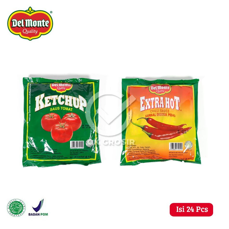 

ぼ Delmonte Saus Sambal Sachet Tomat & Extra Hot (Isi 24 Pcs) ま