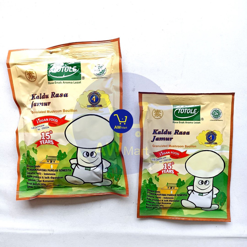 TOTOLE KALDU JAMUR 40 GRAM , 80 GRAM - KALDU  RASA JAMUR