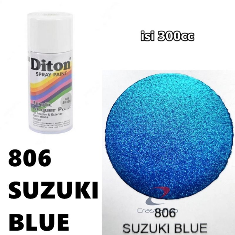 Cat Pilox Diton Suzuki Blue 806 300cc Warna Biru Muda Tosca Candy Tone sepeda motor mobil pylox