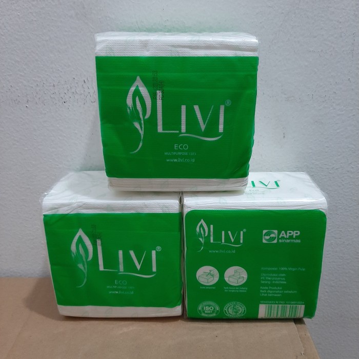 Jual Adz F113 Tisu Kotak Meja 150l Tisu Meja 150sheet2ply Tissue Livi Eco Multipurpose 7813