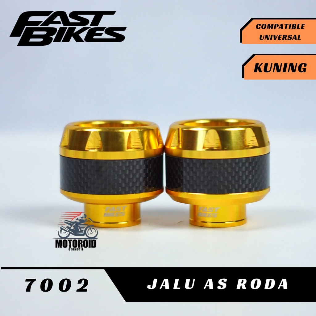 JALU AS CARBON FASTBIKES PELINDUNG RODA DEPAN MOTOR MOTIF CARBON