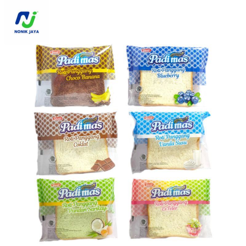 Roti Panggang PadiMas Sandwich All Varian isi 5 pcs