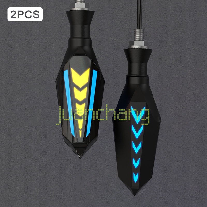 Lampu Sein LED 12V Dua Sisi Tahan Air IP65 Dengan Relay Built-in Untuk Motor Universal M10 Bolt