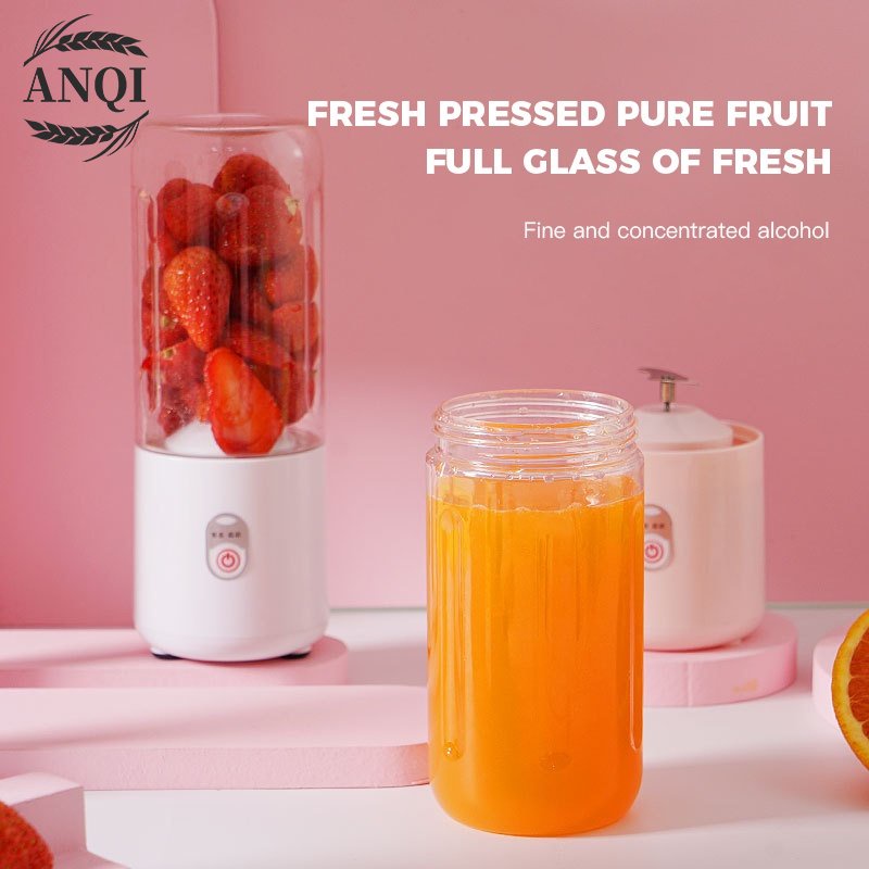 ANQI 1888 BLENDER PORTABLE - Blender Juicer Portable - Blender untuk Travelling - Blender Portable Botol Langsung Minum VS-1853