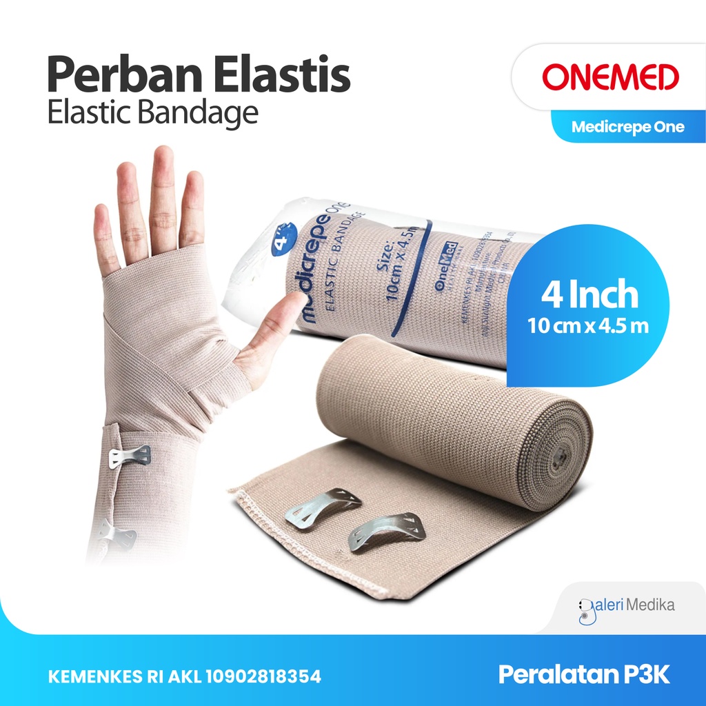 Onemed Medicrepe Perban Elastis 10cm (4inch)