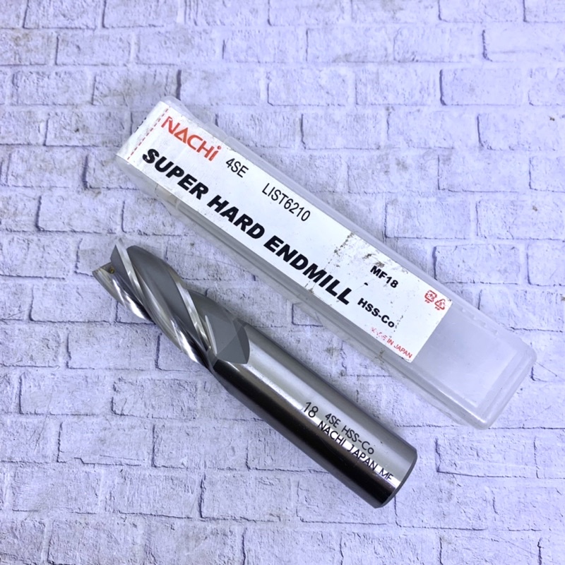 Endmill 18 mm HSS Nachi Japan Original Baru..Endmill 18mm HSS