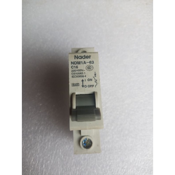 MCB DC / AC merk NADER 16 ampere