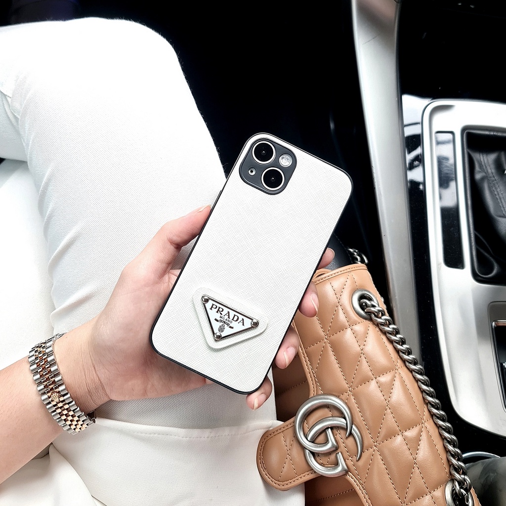 OPPO RENO 5 A15 A15S A54 A3S A5 A5 2020 A9 2020 |  PR*D4 (WHITE)  Soft Case Luxury Logo 3D Beremboss