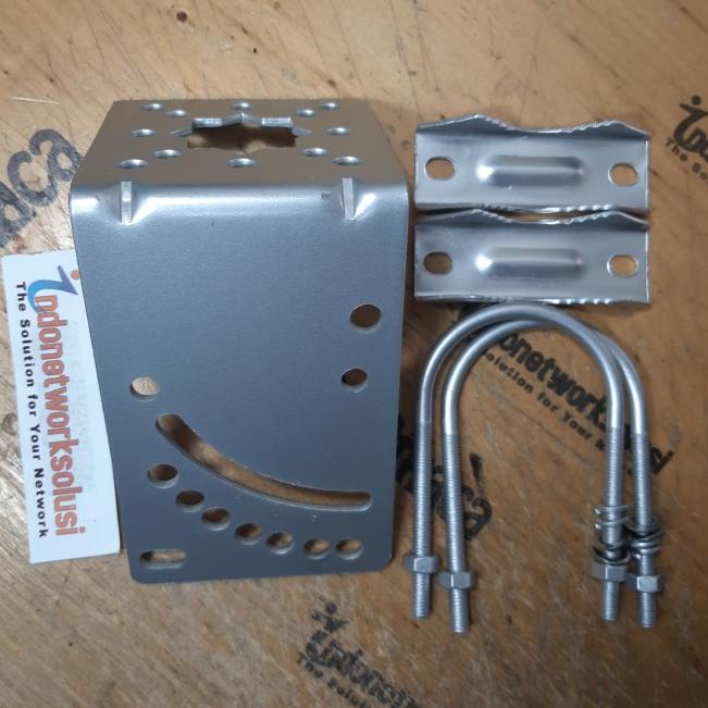 Bracket breket clamp klem dudukan tiang antena Yagi Omni TV Radio