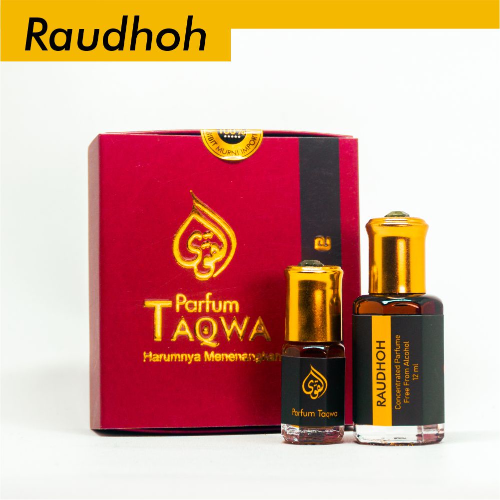 Parfum Taqwa Raudhoh 12 ml [ Beli 1 Gratis 1 ] | Parfum Sholat Raudhoh [ Non Alcohol ]