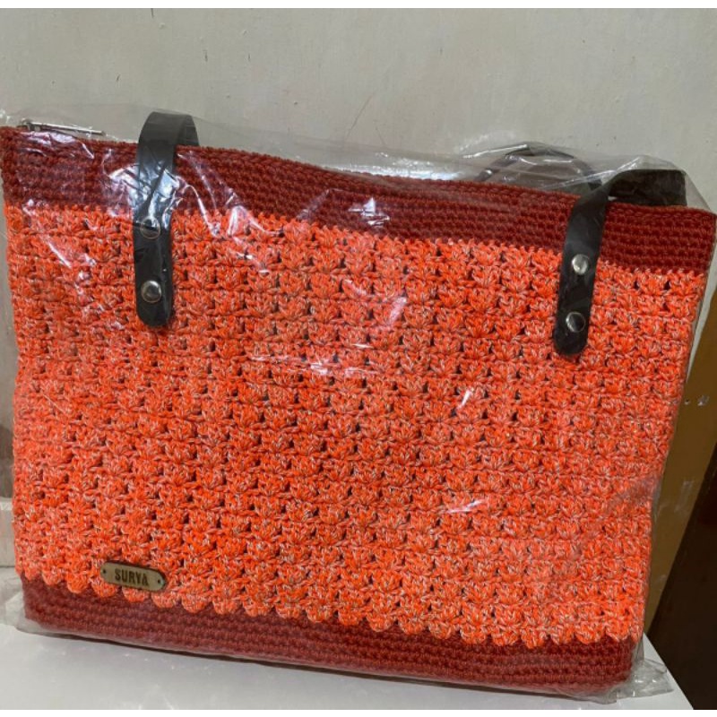 Tas Ibu-Ibu/ Tas Wanita/ Tas Rajutan/Tas Selempang Pendek/Tas Kerja/Tas Bagus