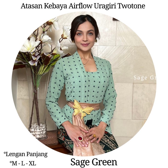 Atasan Kebaya Airflow Uragiri Twotone Lengan Panjang