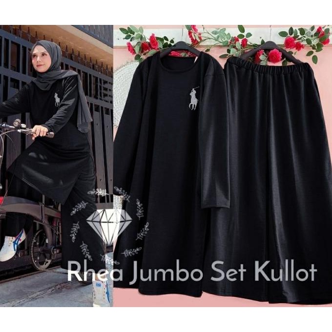 Setelan Olahraga Wanita Baju Gowes Kaos Sepeda Training Muslimah Jumbo