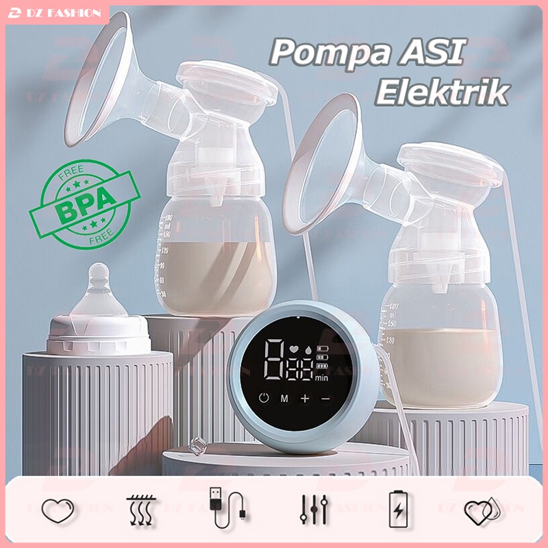 Pompa ASI Elektrik Portable Tanpa Rasa Sakit Alat Pompa Asi Otomatis 180ml Rechargeable Electric Breast Pump Pompa ASI Otomatis Single/Double BPA Free XNQ