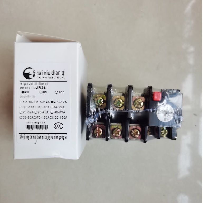 Thermal Overload Relay Protector JR36-20 4.5-7.2A Berkualitas
