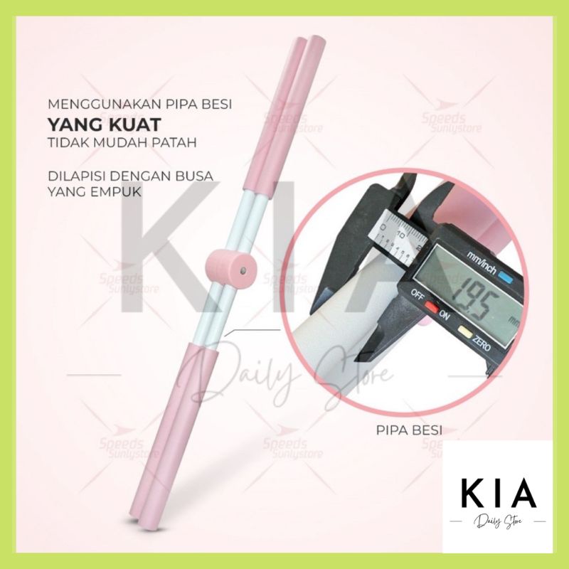 Tongkat Yoga Stick Alat Olahraga Body Pilates Alat Penegak Punggung Tubuh